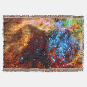 Tarantula Nebula R136 Astronomy Picture Throw Blanket