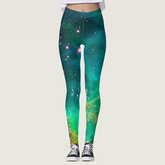 Tarantula Nebula Star Cluster Galaxy Image Leggings (Front)