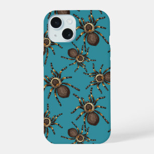 Tarantula on blue iPhone 15 case