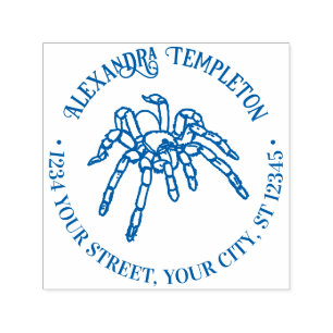 Tarantula Spider #2 Goth Name Return Address Self-inking Stamp