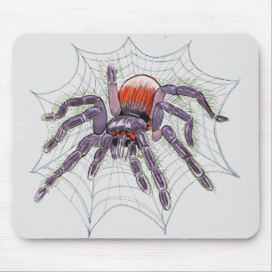 Tarantula Spider Creepy Original Drawing Mouse Pad