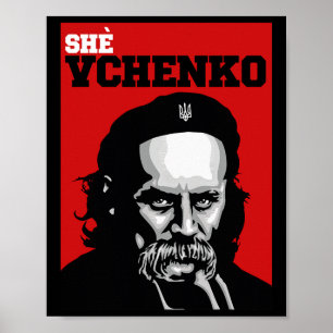 Taras Shevchenko She Vchenko Ukraine Shirt Ukraini Poster