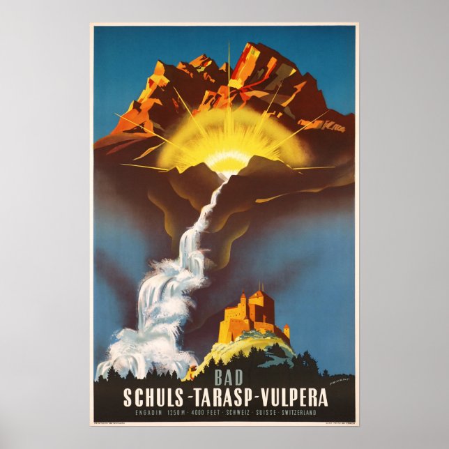 Tarasp,Switzerland, Travel Poster (Front)