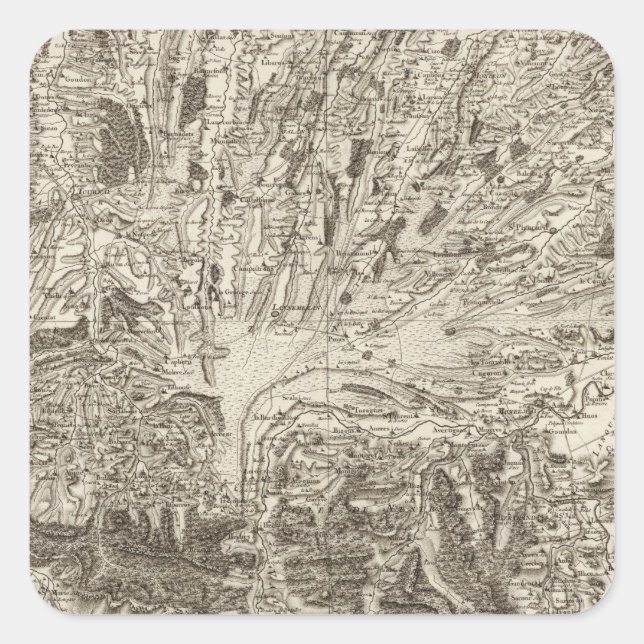 Tarbes Square Sticker (Front)