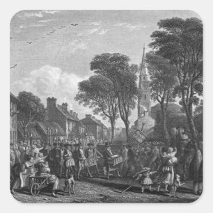 Tarbolton, Procession of St.James' Lodge, 1846 Square Sticker