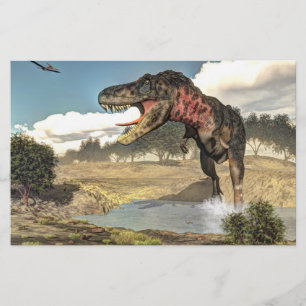Tarbosaurus dinosaur - 3D render Stationery