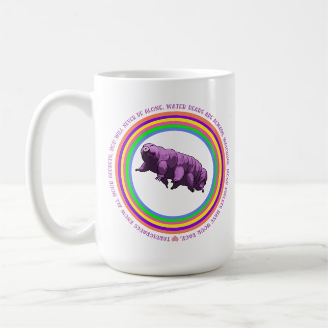 Tardigrade Mug: Water Bear Microbiologist Gift Coffee Mug (Left)