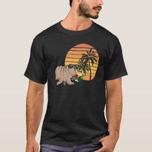 Tardigrade Water Bear Retro Vintage Sunset Microbi T-Shirt