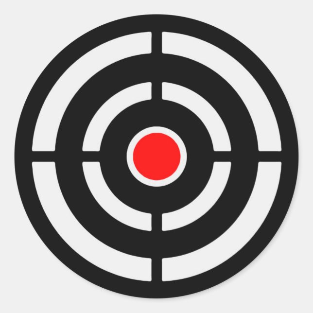 Target 2 classic round sticker (Front)