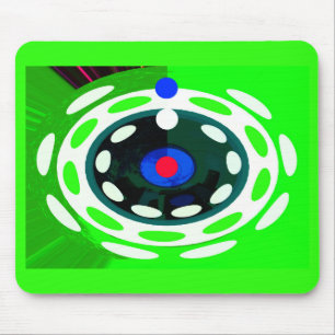 Target abstract art  mouse pad