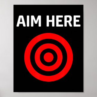 Target Aim Here Poster