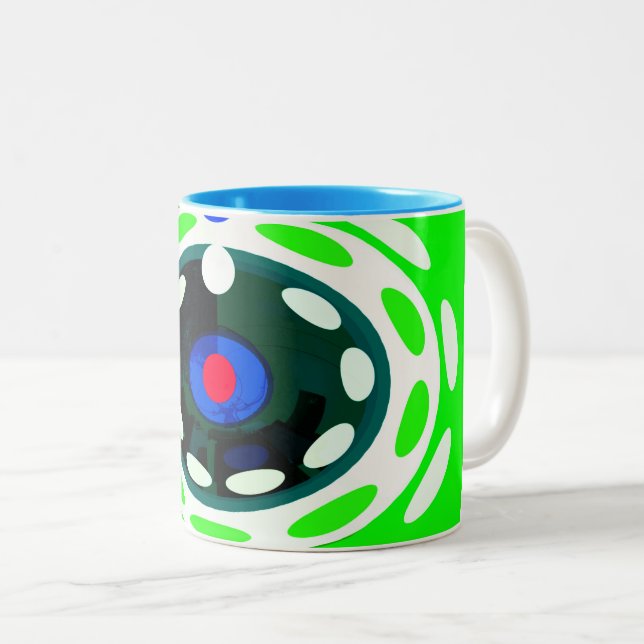 Target art Two-Tone coffee mug (Front Right)