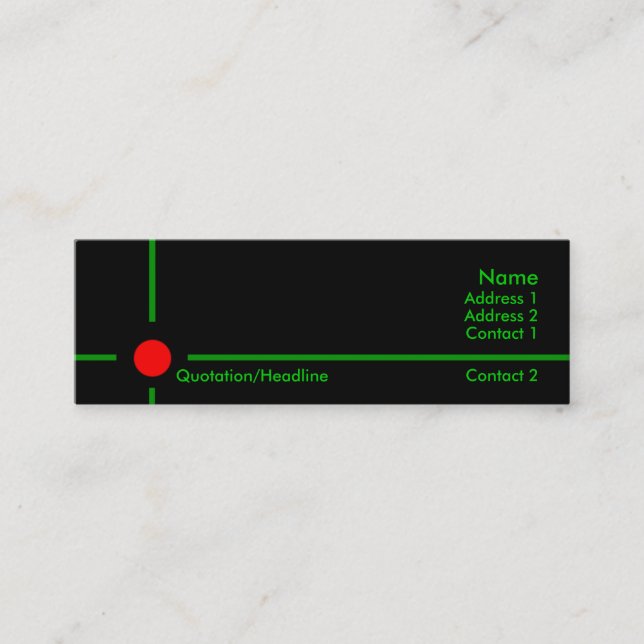Target Business Card (Front)