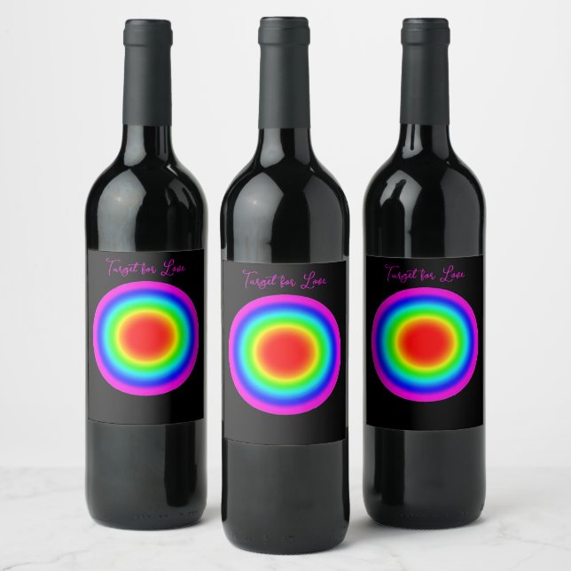 Target for Love – Pride Art Wine Label (Bottles)
