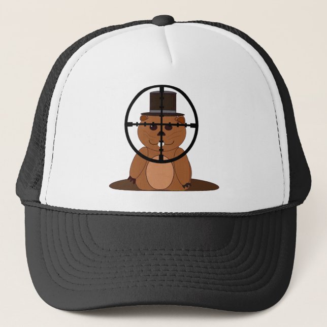 Target: groundhog trucker hat (Front)