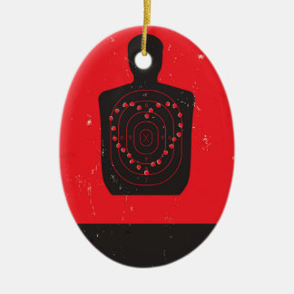 Target Practice Heart Ceramic Tree Decoration