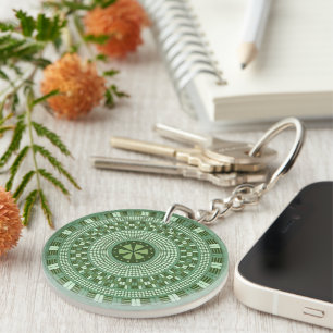 Target Practice Mandala Key Ring