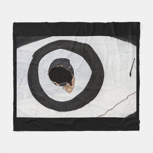 target tears up fleece blanket (Front (Horizontal))