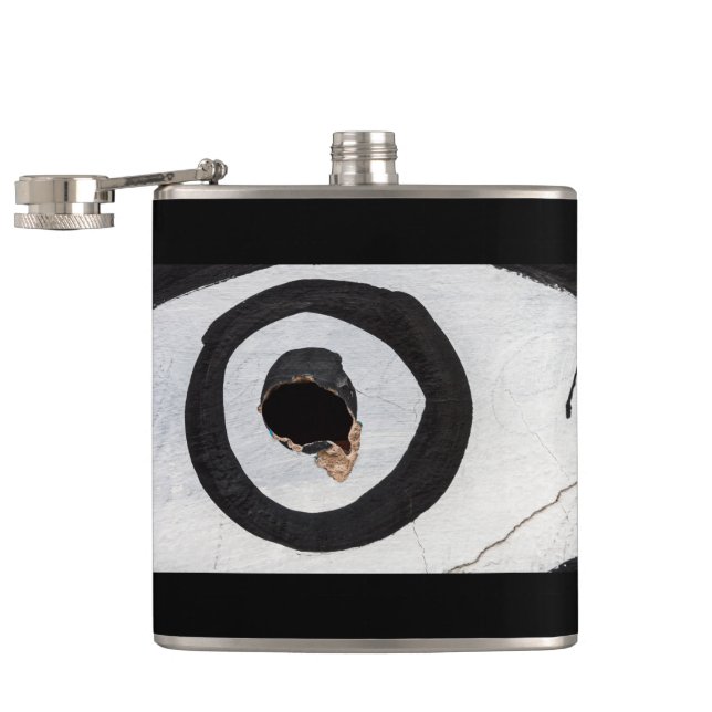 target tears up hip flask (Opened)