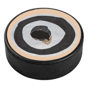 target tears up hockey puck
