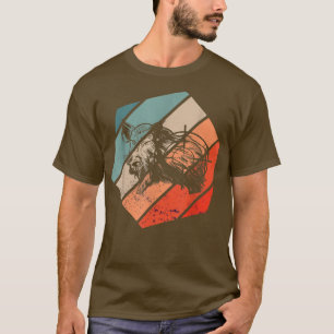 Target Wild Boar Retro Vintage Wild Boar Hunting W T-Shirt