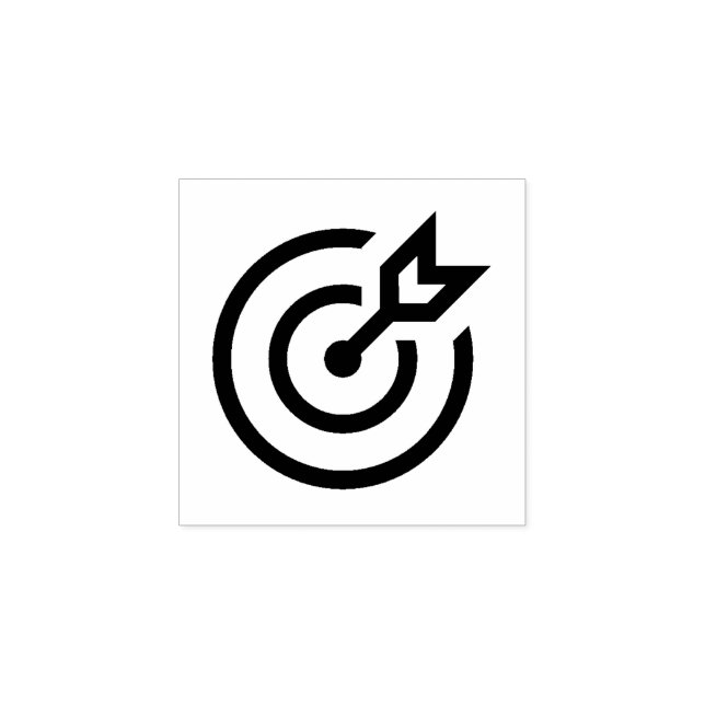 "Target with Arrow" Rubber Stamp (Imprint)