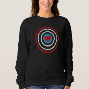 Target With Heart Archery Sweatshirt