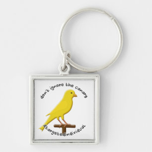 Targeted Individual Awareness Canary Key Ring