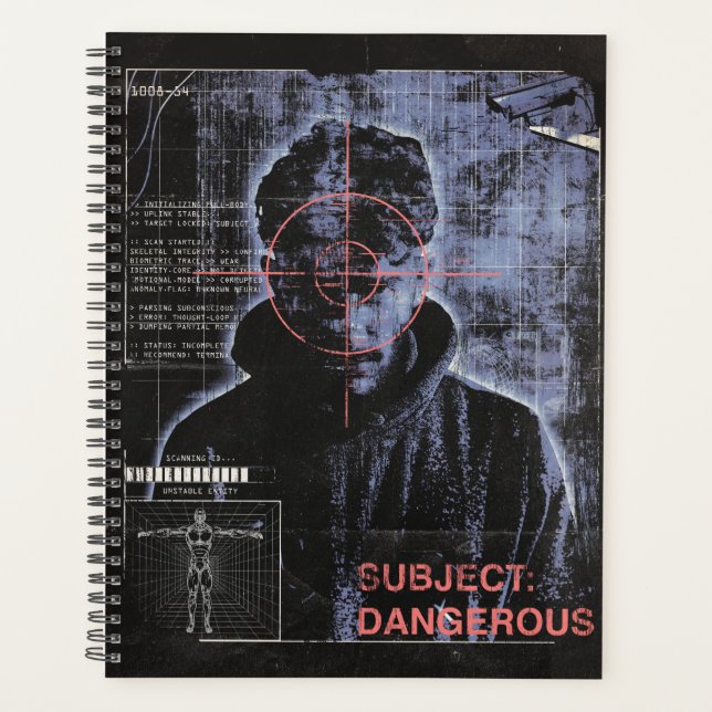 Targeted - Techno-Brutalist Streetwear Design Planner (Front)