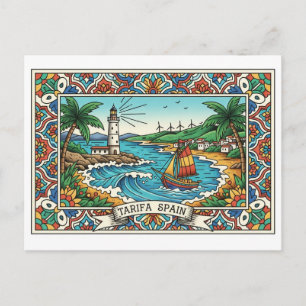 Tarifa Spain Travel Postcard