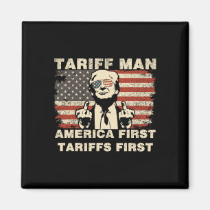 Tariff Man Funny Trump Tarrifs Meme America First  Magnet