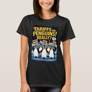 Tariff Penguins Flippers Up Heard Island Funny Res T-Shirt