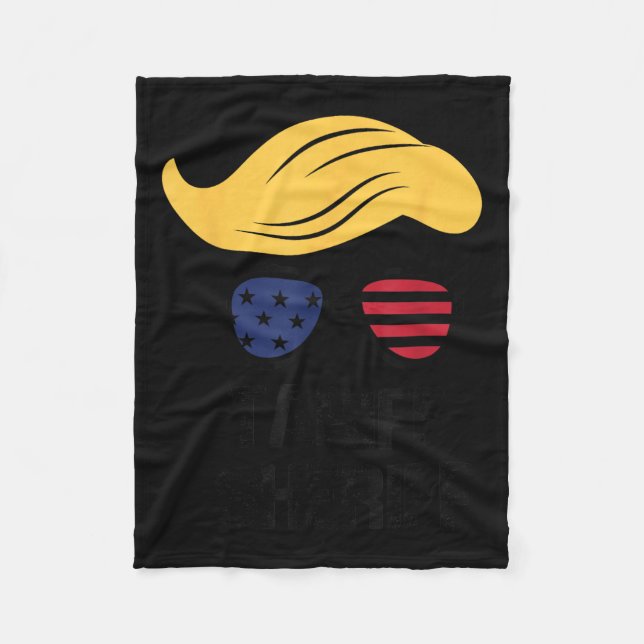 Tariff Sheriff President Trump Tariff  Fleece Blanket (Front)