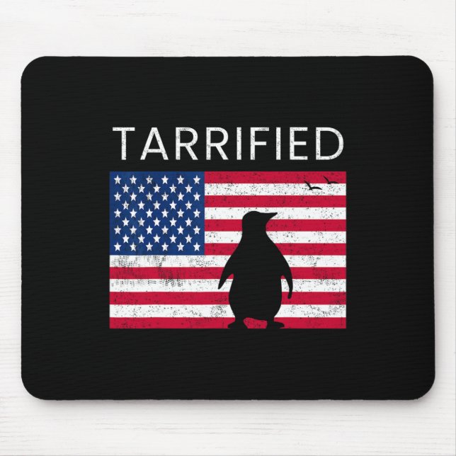 Tariff Trade Anti Republican Conservative Penguin  Mouse Pad (Front)
