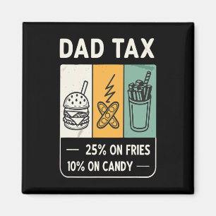 Tariffed Design Tariff Daddy Trump Funny Father's Magnet
