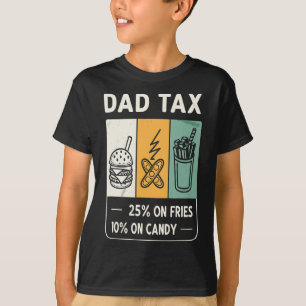 Tariffed Design Tariff Daddy Trump Funny Father's  T-Shirt