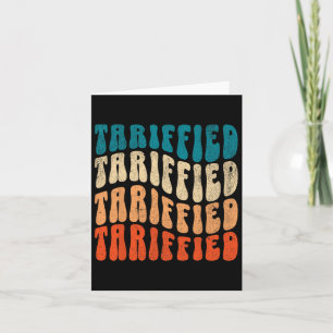 Tariffied Resist Protest Against Tariffs Retro Men Card