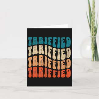 Tariffied Resist Protest Against Tariffs Retro Men Card