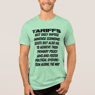 Tariffs Foster Political Dysfunction - Trump Tri-Blend Shirt