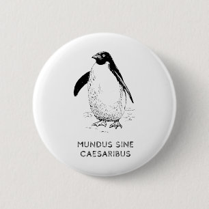 Tariffs On Penguins Heard Island Funny Trump Tarif 6 Cm Round Badge