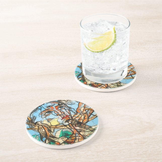 Tarin, Infinity Dots by After Francis Picabia Coaster (Side)