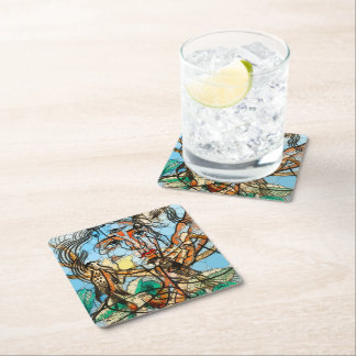Tarin, Infinity Dots by After Francis Picabia Square Paper Coaster