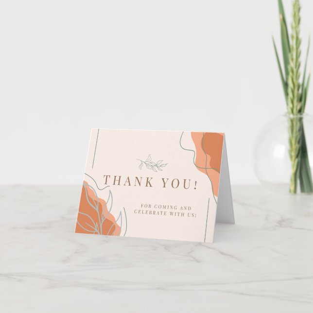 Tarjeta De Agradecimiento Boho Thank you card (Front)