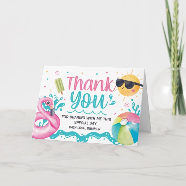Tarjeta De Agradecimiento Let's get cool in the Po Thank You Card (Front)