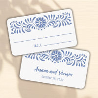 Tarjeta De Mesa Estilo talavero mexicano