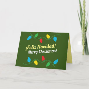 Tarjeta de Navidad en Inglés y Español / Spanish Card