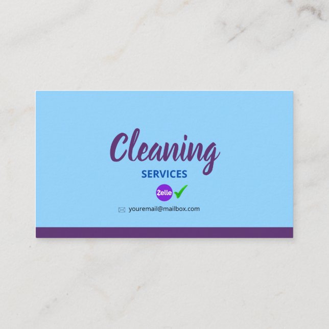 Tarjeta De Presentación Cleaning_Bubble Business C Calling Card (Back)