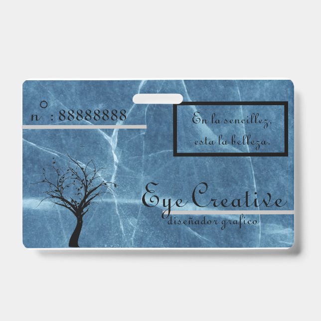 Tarjeta de presentacion [Eye Creative] ID Badge (Front)