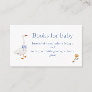 Tarjeta De Recepción baby gosling books for baby Enclosure Card