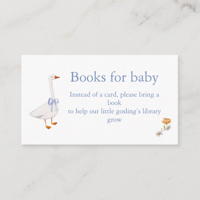 Tarjeta De Recepción baby gosling books for baby Enclosure Card (Front)